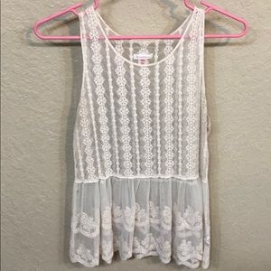 Lace tank